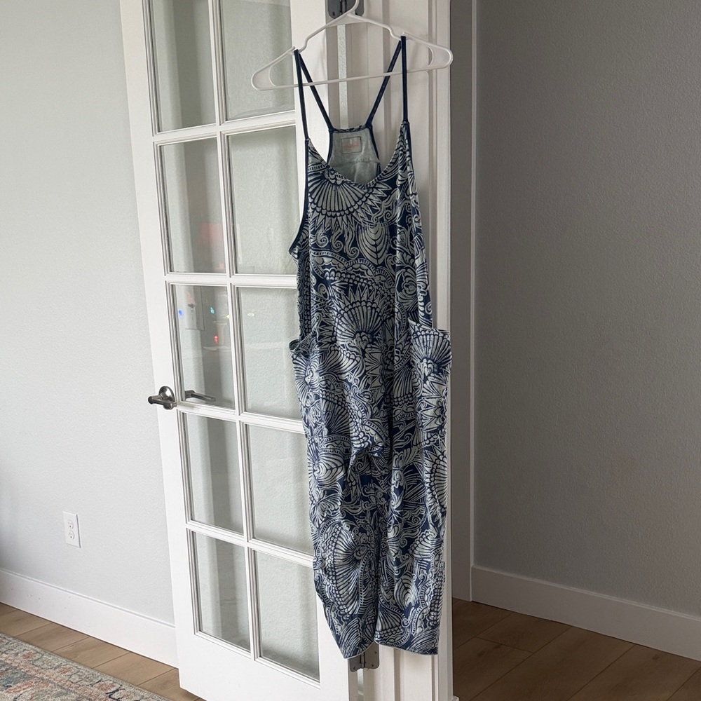 💙Free People Hot Shot Onesie-(Size-Small, Color Printed Blue)💙 - Picture 4 of 6